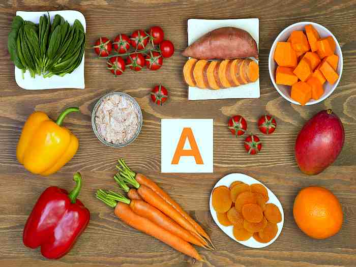 Овощи и фрукты с повышенным содержанием витамина А