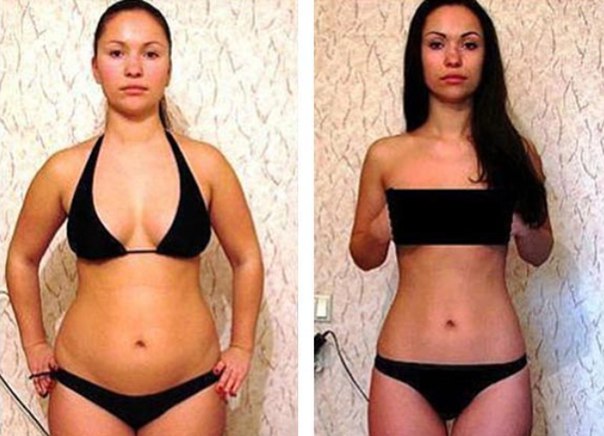 Фото груди до и после похудения фото