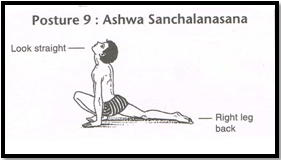 Surya Namaskar Pose 9 - Aswa Sanchalanasana