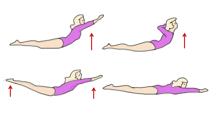 Упражнение 11 для укрепления мышц спины