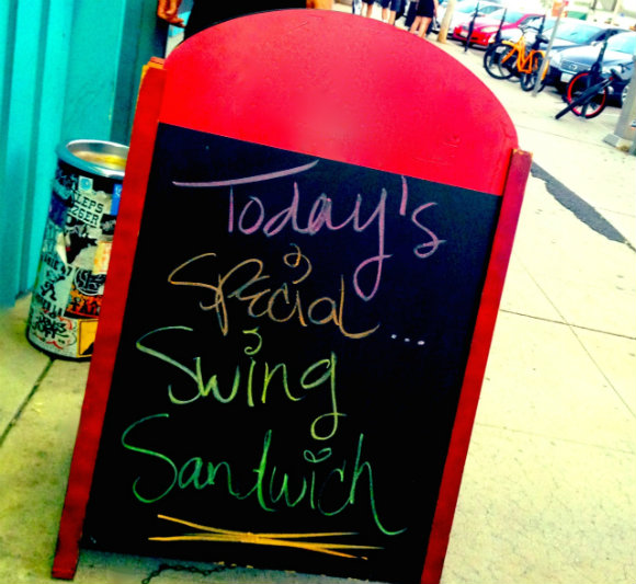 Swing Sandwich Menu Board