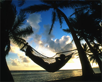 hammock sunset beach